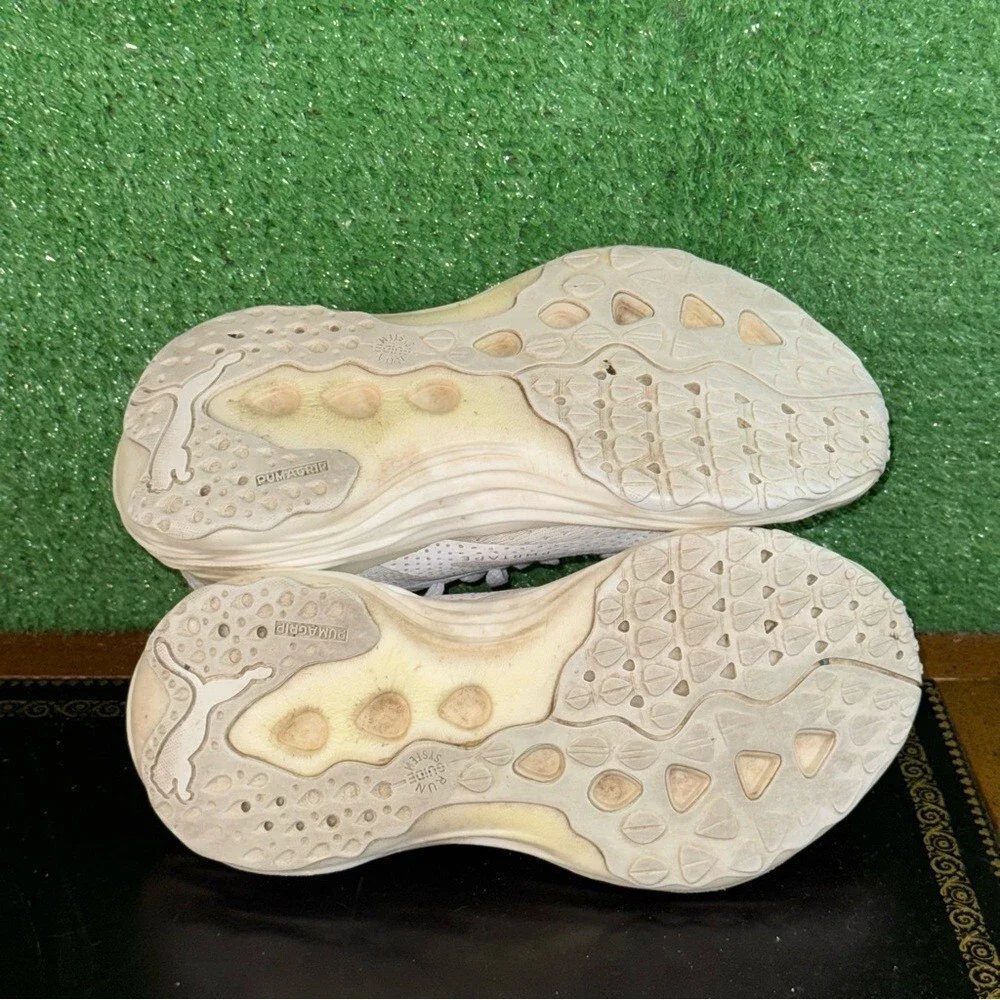 Puma ForeverRun NITRO Knit White Grey‎ 379140-01 Women’s Size 6